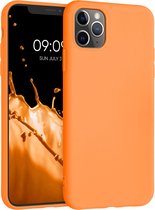 kwmobile telefoonhoesje geschikt voor Apple iPhone 11 Pro Max - Hoesje voor smartphone - Back cover in fruitig oranje