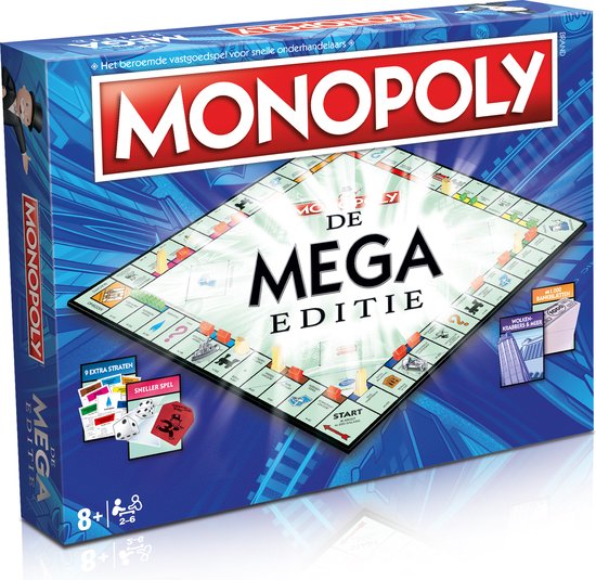Boek: Mega Monopoly (Nederlandse versie), geschreven door Identity Games