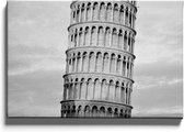 Walljar - Italië - Tower of Pisa - Muurdecoratie - Canvas schilderij