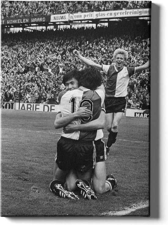 Feyenoord - AFC Ajax '79 - Walljar - Wanddecoratie - Schilderij - Canvas