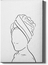 Walljar - Turban - Muurdecoratie - Canvas schilderij