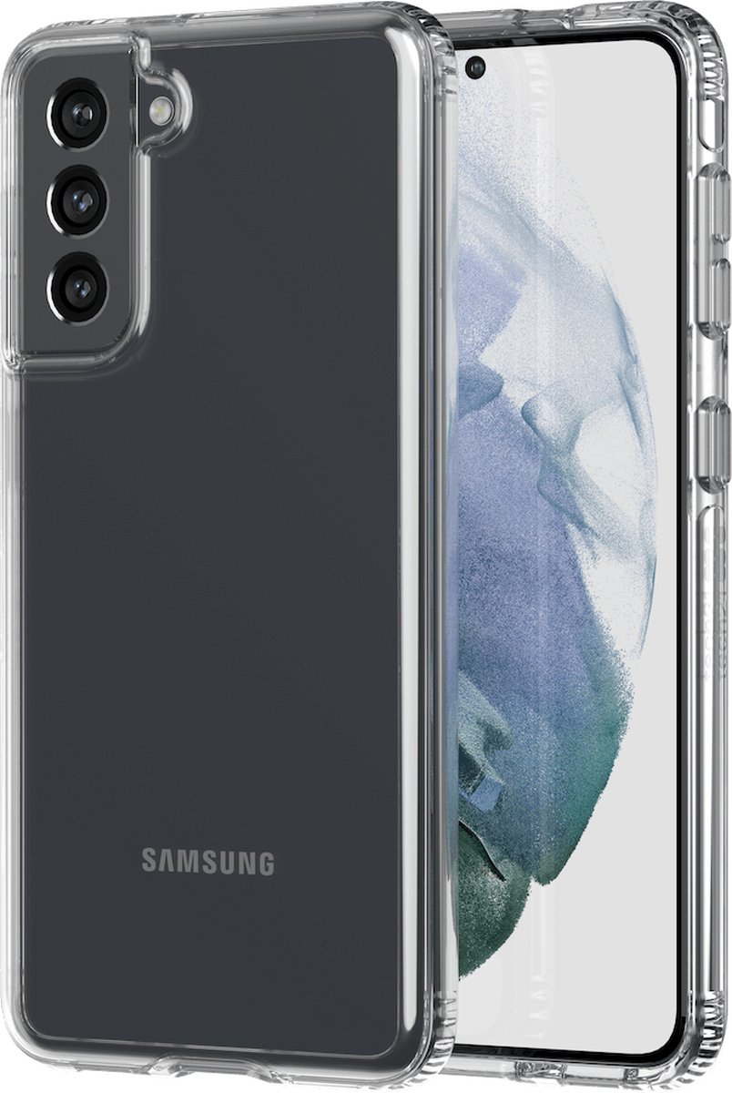 Tech21 Evo Clear Back Cover - Geschikt voor Samsung Galaxy S21 Plus (G996) - Transparant