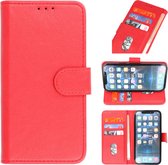 Wicked Narwal | bookstyle / book case/ wallet case Wallet Cases Hoesje voor iPhone 13 Mini Rood