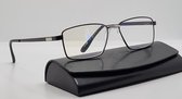 +2,5 Dames mat paarse bril / Leesbril op sterkte +2.5 / Leuke trendy dames montuur met microvezeldoekje / lunettes de lecture / 004 C1 ALAND OPTIEK