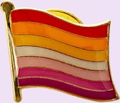 LGBTIQ + Pride Lesbisch Genderqueer Genderneutraal Non-binair Kledingspeld Enamel Emaille Pin Badge Reverse Pin Broche