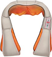 Isomes Nekmassage Apparaat - Nek en Schouder Massager - Infrarood Verwarmde 4D - Shiatsu Massage - 6 Standen - Beige