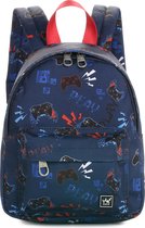 Sac à dos YLX Hemlock (S) pour enfants (garçons). Gamer bleu Marine . Fabriqué à partir de bouteilles en plastique recyclées. Écologique. Sac à dos - Tout-petits - Enfants d'âge préscolaire - Maternelle - Garçons