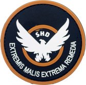The Division SHD Extremis Malis Extrema Remedia militaire PVC patch embleem met klittenband