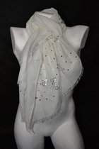 Sjaal met pailletten ster 180cm x 70cm