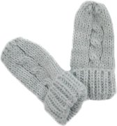 Nursery Time - Gebreide Baby Wantjes - Mt 62/68 - Grijs