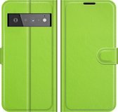 Google Pixel 6 Pro Hoesje - Mobigear - Classic Serie - Kunstlederen Bookcase - Groen - Hoesje Geschikt Voor Google Pixel 6 Pro