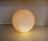 LED Bal - Roze - Dia 15 cm - Warm wit licht - kunststof - Decoratie verlichting - Woonaccessoires