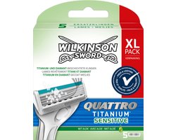 Wilkinson Quattro Titanium Sensitive scheermesjes 5 stuks