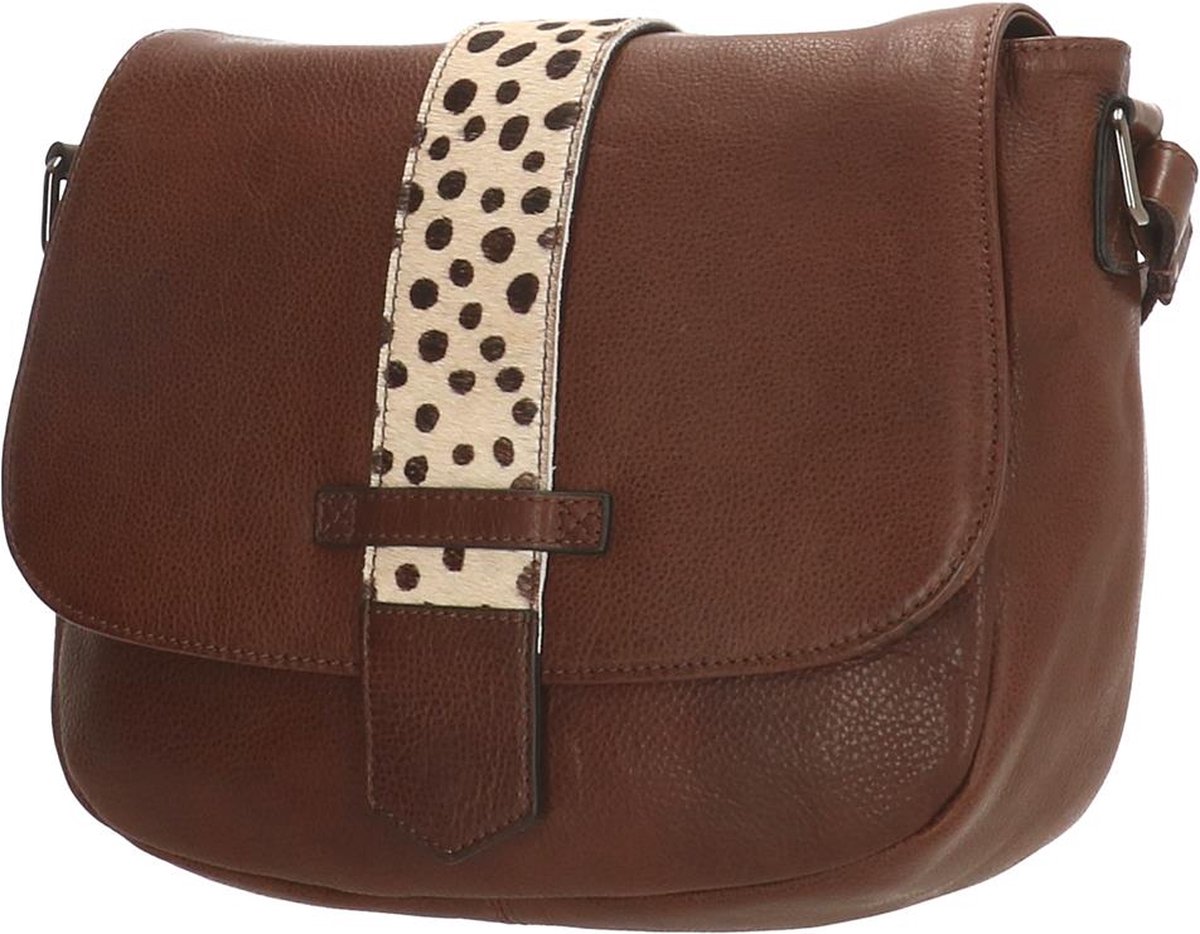 Micmacbags Wildlife Schoudertas Donkertaupe bol