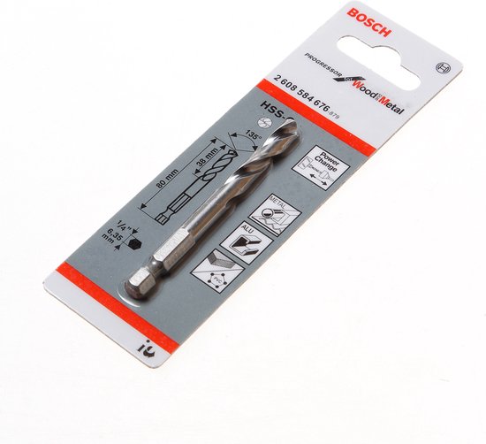 Foret de centrage HSS-G 80 mm Bosch Accessories 2608584676 meulé 1 pc(s)