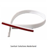 Sanitair Solutions® - Siliconen waterkering laag 200cm wit - Douchebak - Douchegordijn - Douchevloer - Badkamer - drempel - Waterstopper - Waterdrempel - Water Berriere - Zwembad -