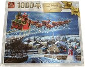 King kerstpuzzel Santa Bringing Presents - 1000 stukjes