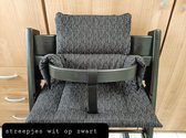 Stokke Tripp Trapp kussenset streepjes wit op zwart