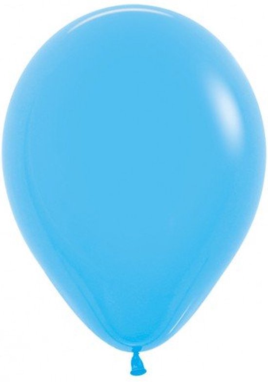 Ballon 30 cm, Blauw, Sempertex kwaliteit