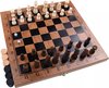 Afbeelding van het spelletje 3 in 1 Schaakbord | Dambord | Backgammon | Hout | Schaakspel | 29 x 29 cm