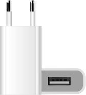 Gecertificeerde USB Stekker Oplader - 1A - Geschikt voor GSM, Smartphone, Tablet, Camera, Speaker, Powerbank