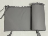 Bébélunes Pure Grey - Bedomrander - Grijs - Ledikant - 60x120cm