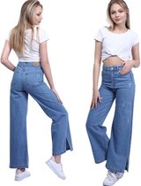 high waist dames straight fit jeans light denim vrouwlijke jeans - maat 27