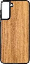 Samsung S21 PLUS Eik - Houten GSM / Telefoon Hoesje - Shockproof TPU Case