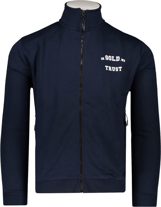 In Gold We Trust Vest Blauw voor Mannen Lente/Zomer Collectie