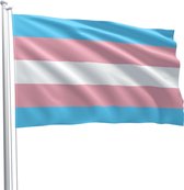 Transgender pride flag 90 x 150 cm