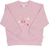 No Bad Days Embroidered Sweatshirt - Lilac Pink