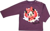 Disney - Minnie Mouse - Meisjes Kleding - Longsleeve - Paars - T-shirt met lange mouwen - Maat 80