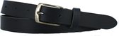 Leren Riem | Dames en Heren Riem | 3cm breed | Riemmaat: 110cm (totale lengte: 125cm) | 100% echt leer | Nikkelvrije gesp | Kleur: navy