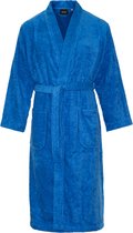 Kimono coton éponge - modèle long - unisexe - peignoir femme - peignoir homme - sauna - bleu cobalt - XXL-XXXL