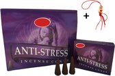 2 Pakjes - Wierook - Wierookkegeltjes - Kegeltjes - Kegels - Incense Cones - Anti Stress - 20 Kegeltjes + Gelukspoppetje