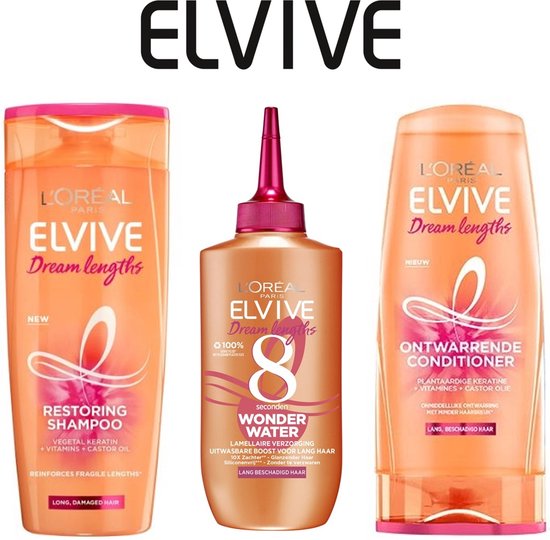 Elvive Dream Lengths Wonder Water, Shampoo & Conditioner (3 producten