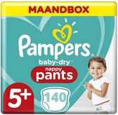 Pampers Baby Dry Pants Maat 5+ - 140 Luierbroekjes Maandbox