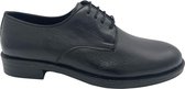 Heren veterschoenen - Nette Mannenschoen leer - Zwart 44