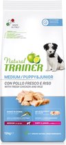 Trainer Natural Trainer - Puppy en Junior Medium - Hondenvoer - 12 kg - Hoog Vleesgehalte