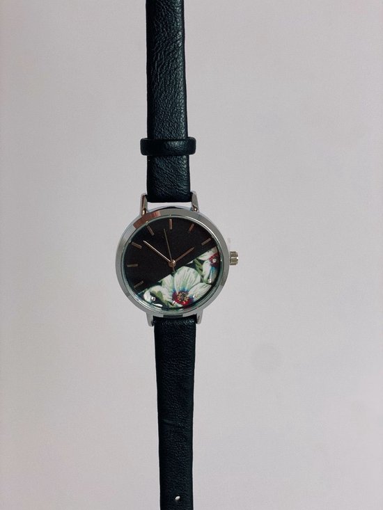 Horloge Minimalistisch Polshorloge Stijl twee motieven Zwart