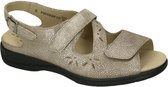 Solidus -Dames -  taupe - sandalen - maat 38.5