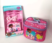 Disney Doc Mcstuffins - Speelgoed dokter -  Beautycase + Portemonnee + Strik + 4 Haarclips