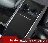 Tesla Model 3 en Y Mat Zwarte Panelen voor Middenconsole Wrap Auto Interieur Accessoires NL en BE
