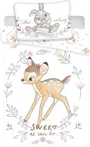 KD® - Disney Bambi Baby Dekbedovertrek Sweet As Can Be... - 100 x 135 cm - Katoen