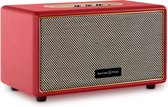 Bennett & Ross BB-860RD Blackmore - Retro Bluetooth luidspreker in lederlook - Vintage Speaker met 2X 30W vermogen - USB-ingang met MP3-speler - 3,5 mm jack Aux-aansluiting - rood