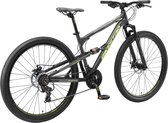 Bikestar Fully MTB Alu 29 Inch 21 Speed zwart/groen