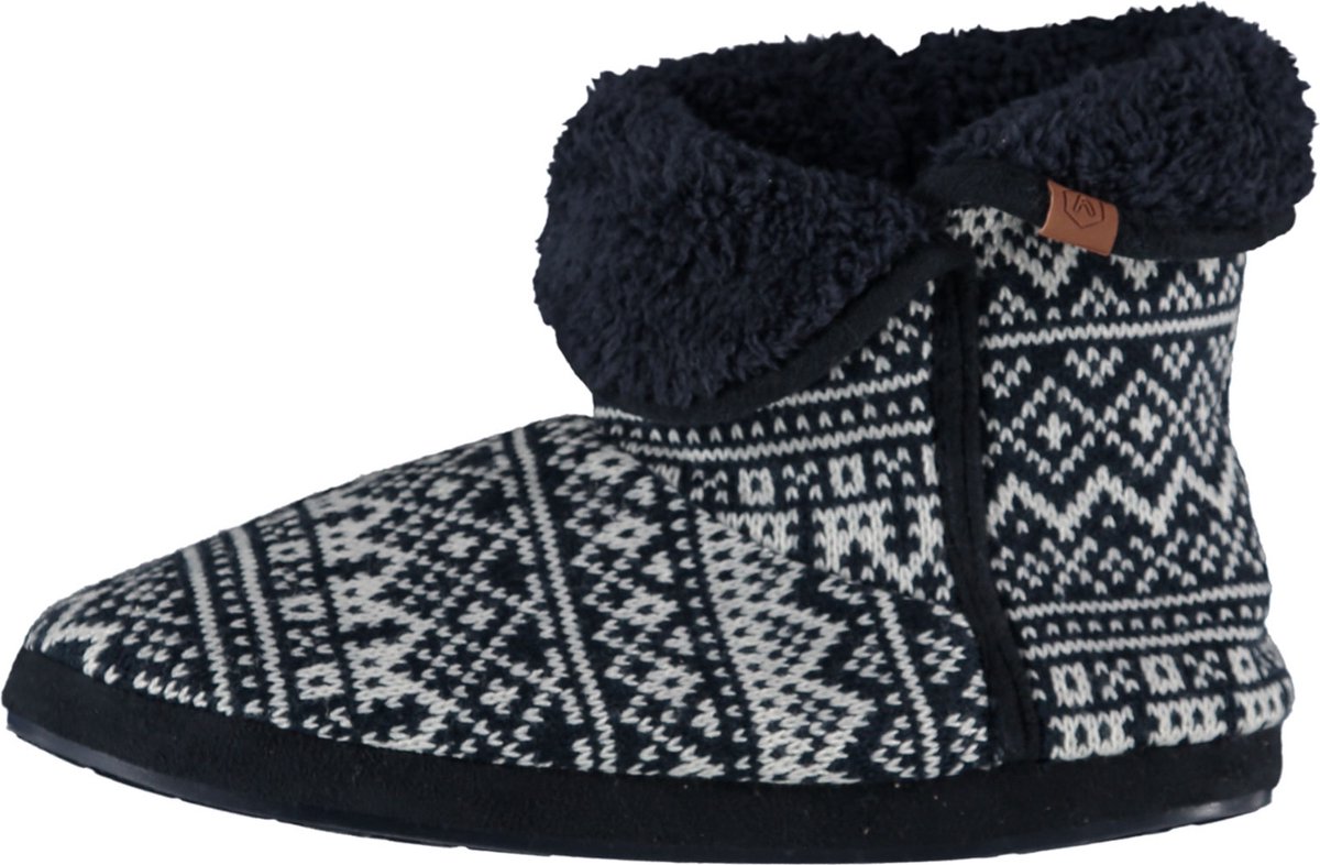 Apollo Pantoffels heren Sloffen Pantoffels Sloffen heren Hoog Patroon Wit Zwart