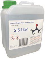 Zuivere - Aceton - Propanone - Verf verdunner - Nagellak remover - 2500ml - 2,5 Liter