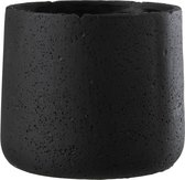 J-Line Bloempot Potine Cement Zwart Large Set van 3 stuks