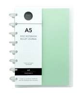 ZODY SHOP - Zody Journal Notitieboek - Groen - Bullet Journal A5 - Hardcover Discbound Notebook - 90 grams crème papier